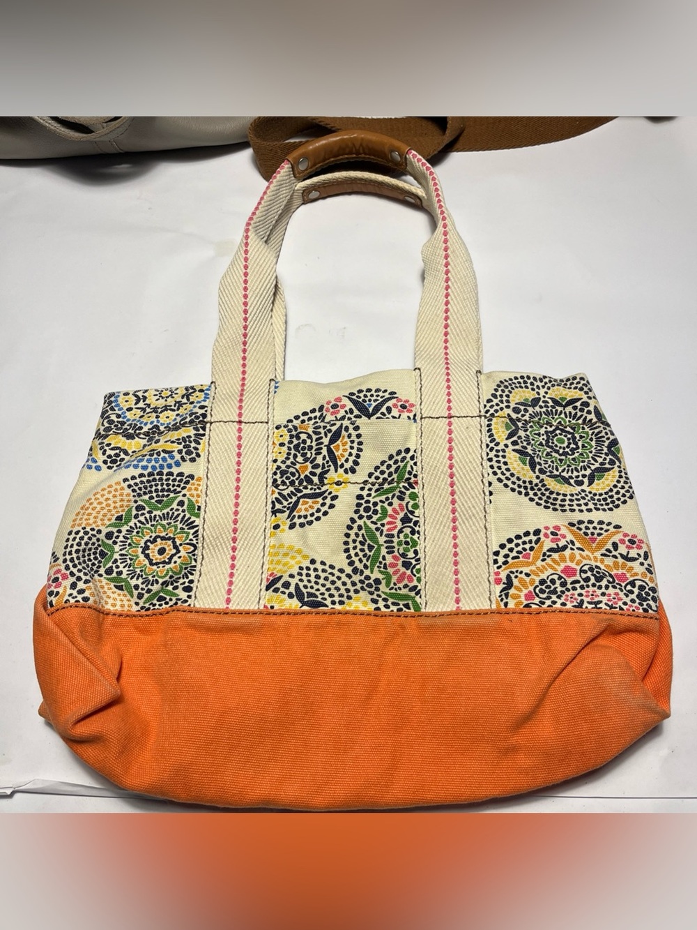 Large Fossil LOT Purse Wallet Floral Crossbody Shoulder Bag Boho Leather Canvas - Picture 8 of 16